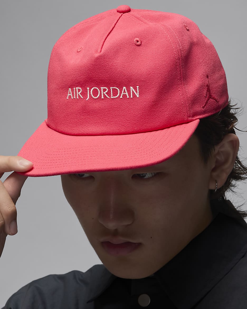 Air Jordan Pro unstrukturierte Cap mit flachem Schirm
